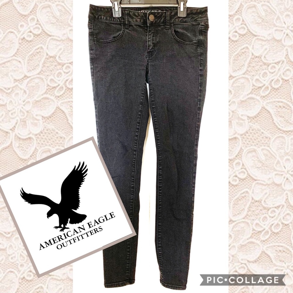 American Eagle Charcoal Jeggins